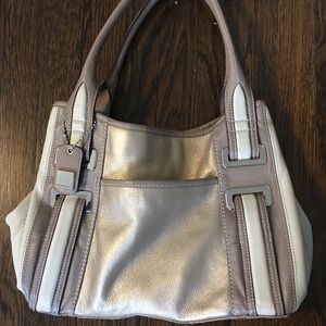 Brand new bag! Used once! Silver,gold metallic.